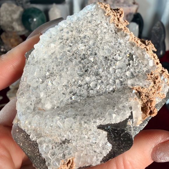 Natural Fluorite & Quartz Nigeria | Raw Crystal Specimen | Clarity • Focus • - Picture 7 of 8